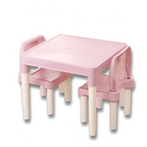 Kindergarten Table & 2 Chairs Set — Height-Adjustable Kids Study Desk (Ages 3–8)